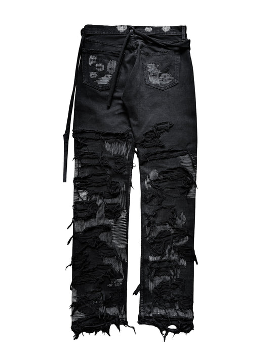 "STUBBORN KID" REPAIRED DENIM 1.0