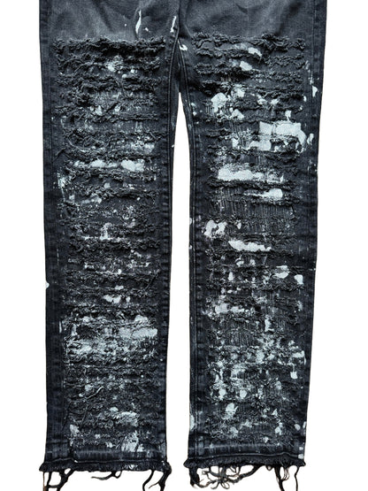 LIQUID CHROME REPAIRED DENIM