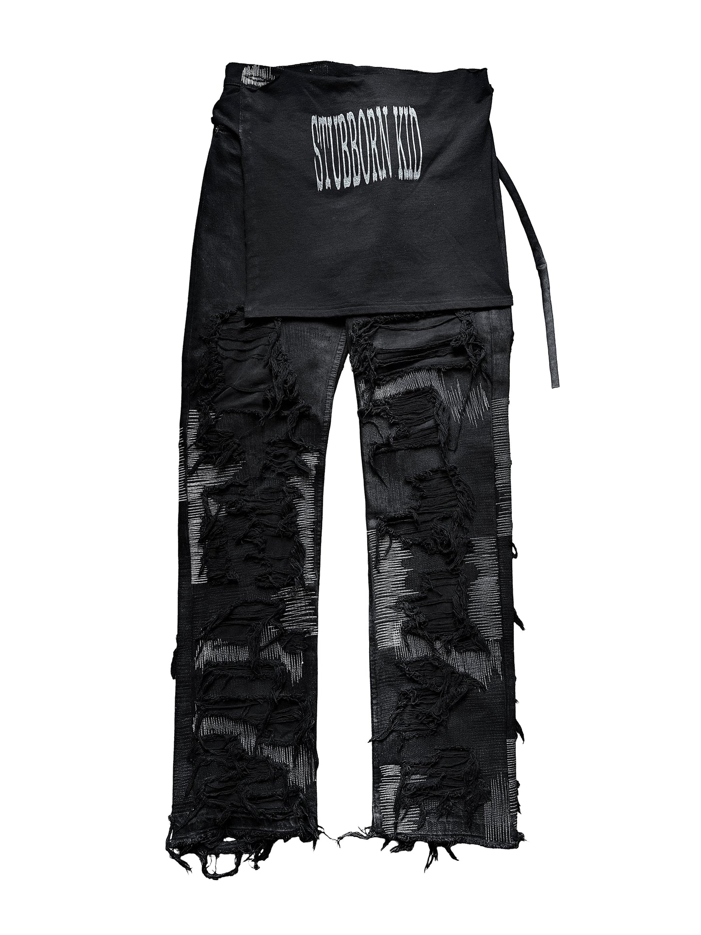 "STUBBORN KID" REPAIRED DENIM 1.0