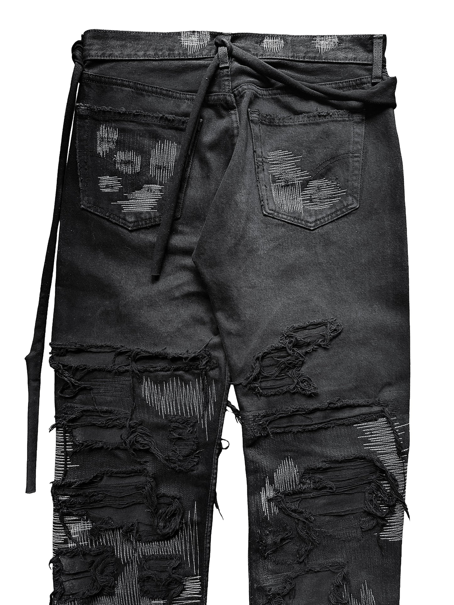 "STUBBORN KID" REPAIRED DENIM 1.0