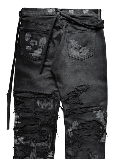 "STUBBORN KID" REPAIRED DENIM 1.0